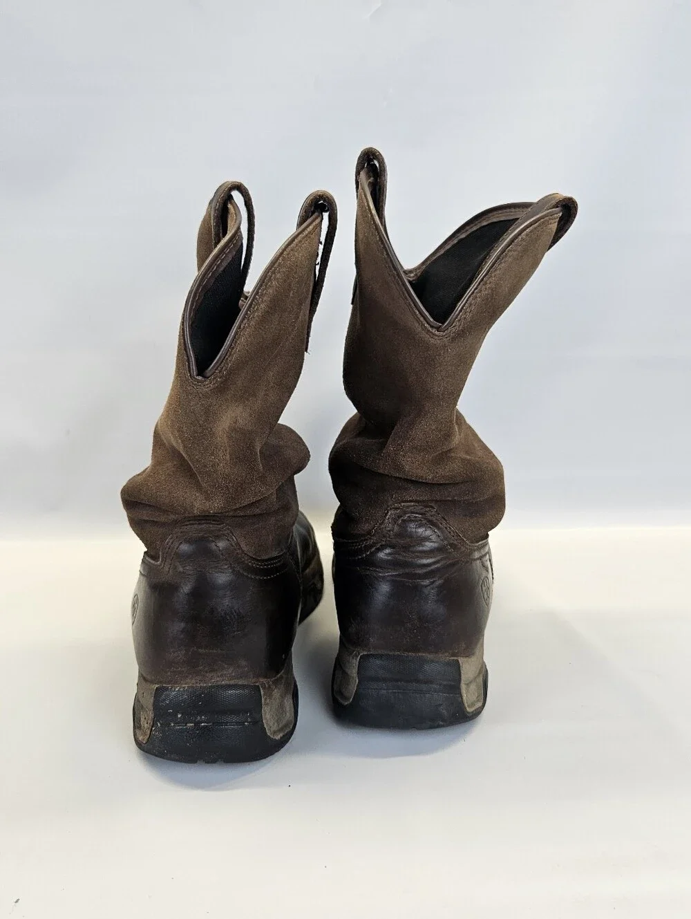 ARIAT Terrain Pull-on H2O Brown Waterproof Boots US Men 9.5EE Flawed Worn